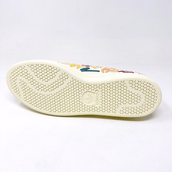 Adidas Originals Stan Smith Pride LGBTQ Cream White Graffiti Mens Shoes GX6394 - Picture 6 of 6